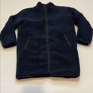 Backcountry Navy Sherpa Coat with Zip Pockets